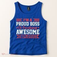 I Am A Proud Boss Of Freaking Awesome Employees Gift Tank Top thumb 2