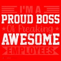 I Am A Proud Boss Of Freaking Awesome Employees Gift Santa Hat thumb 1