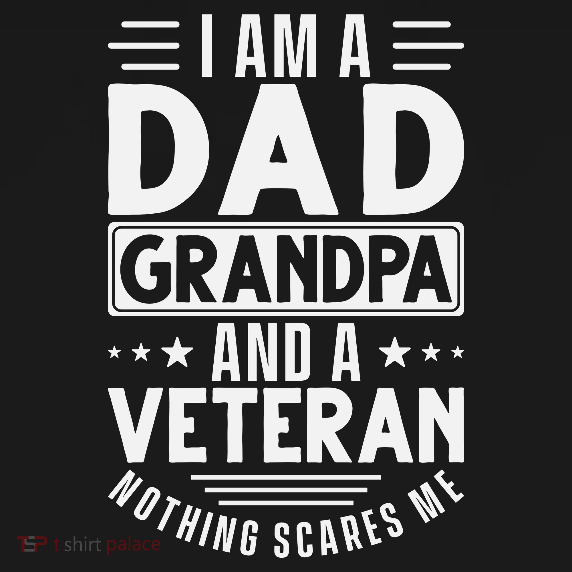 I Am A Dad Grandpa And Veteran Nothing Scares Me Mousepad