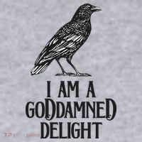I Am A Goddamned Delight God Damned Funny Quote Women's Racerback Cropped Tank thumb 2