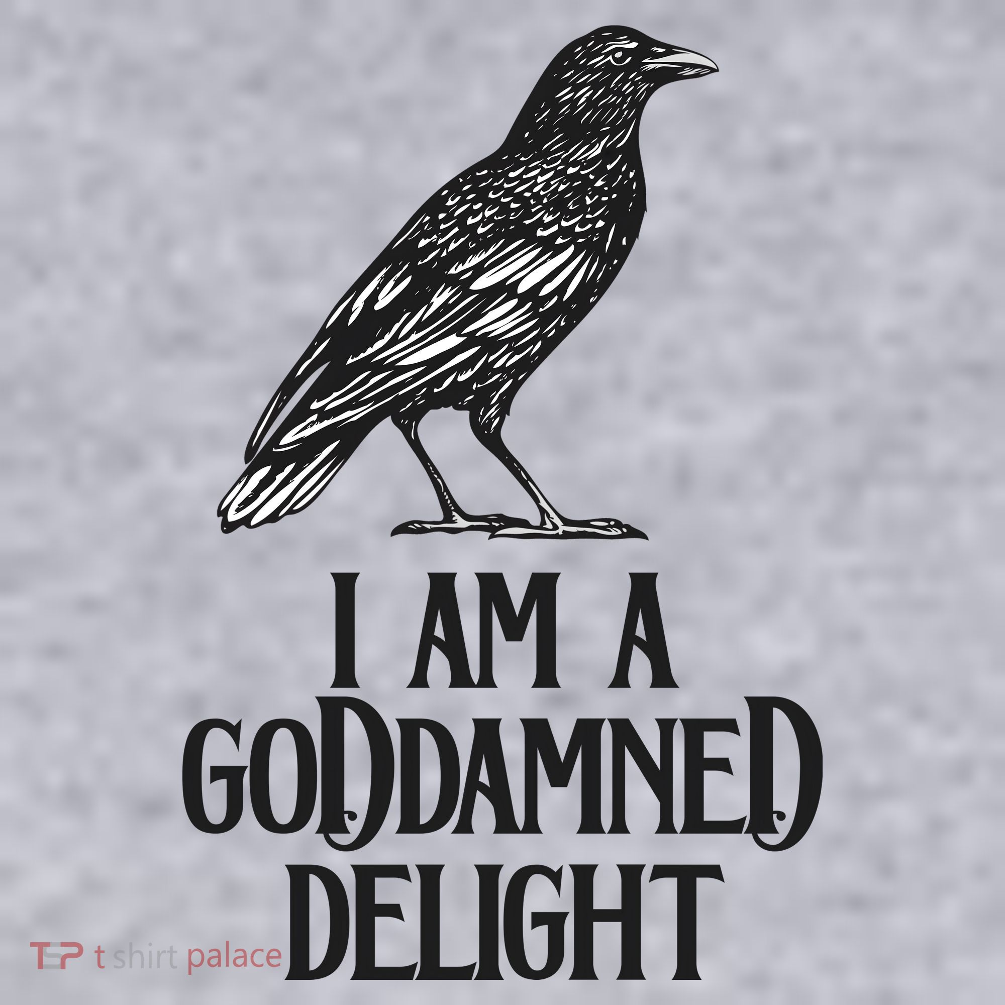 I Am A Goddamned Delight God Damned Funny Quote Women's Racerback Cropped Tank