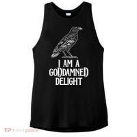 I Am A Goddamned Delight God Damned Funny Quote Ladies PosiCharge Tri-Blend Wicking Tank thumb 0