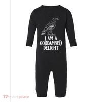 I Am A Goddamned Delight God Damned Funny Quote Infant Fleece One Piece thumb 0