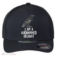 I Am A Goddamned Delight God Damned Funny Quote Flexfit Unipanel Trucker Cap thumb 0