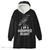 I Am A Goddamned Delight God Damned Funny Quote Hooded Wearable Blanket thumb 0