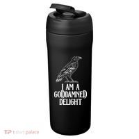 I Am A Goddamned Delight God Damned Funny Quote 24oz Duet Stainless Steel Tumbler thumb 3