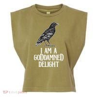 I Am A Goddamned Delight God Damned Funny Quote Garment-Dyed Women's Muscle Tee thumb 0
