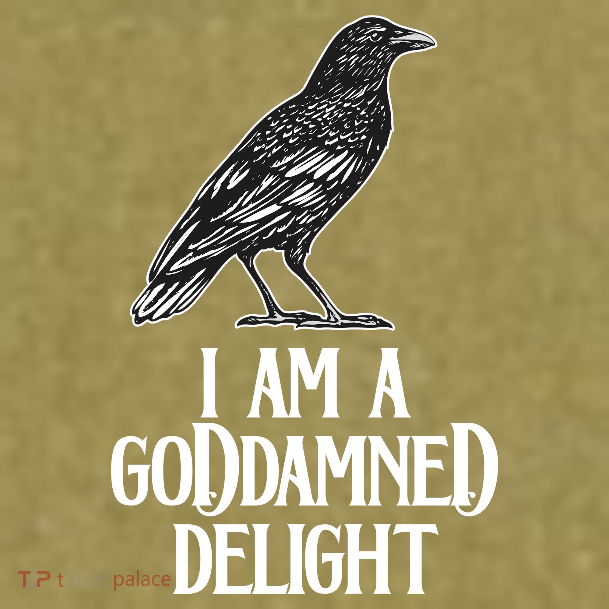 I Am A Goddamned Delight God Damned Funny Quote Garment-Dyed Women's Muscle Tee