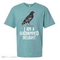 I Am A Goddamned Delight God Damned Funny Quote Sueded Cloud Jersey T-Shirt thumb 0
