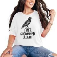 I Am A Goddamned Delight God Damned Funny Quote Comfort Colors T-Shirt thumb 0