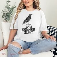 I Am A Goddamned Delight God Damned Funny Quote Comfort Colors T-Shirt thumb 2