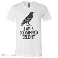 I Am A Goddamned Delight God Damned Funny Quote V-Neck T-Shirt thumb 0