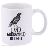 I Am A Goddamned Delight God Damned Funny Quote 11oz C Handle Ceramic Mug thumb 0