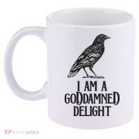 I Am A Goddamned Delight God Damned Funny Quote 11oz C Handle Ceramic Mug thumb 2
