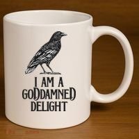 I Am A Goddamned Delight God Damned Funny Quote 11oz C Handle Ceramic Mug thumb 3