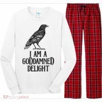 I Am A Goddamned Delight God Damned Funny Quote Long Sleeve Pajama Set thumb 0