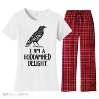 I Am A Goddamned Delight God Damned Funny Quote Women's Flannel Pajama Set thumb 0