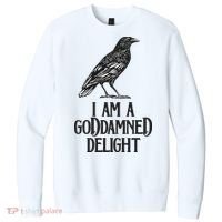 I Am A Goddamned Delight God Damned Funny Quote V.I.T. Fleece Crew Sweatshirt thumb 0