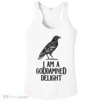 I Am A Goddamned Delight God Damned Funny Quote Ladies PosiCharge Competitor Racerback Tank thumb 0