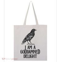 I Am A Goddamned Delight God Damned Funny Quote Tote Bag thumb 0