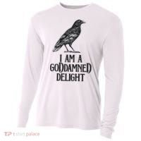 I Am A Goddamned Delight God Damned Funny Quote Cooling Performance Long Sleeve Crew thumb 0