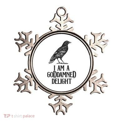 I Am A Goddamned Delight God Damned Funny Quote Ornament