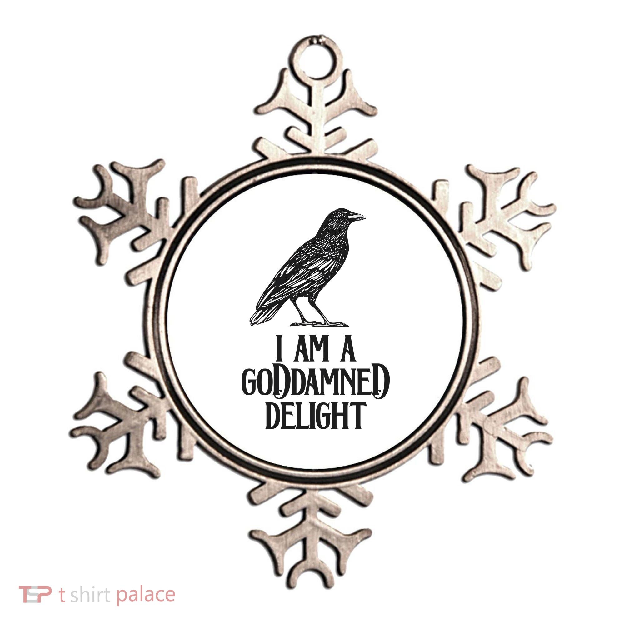 I Am A Goddamned Delight God Damned Funny Quote Ornament