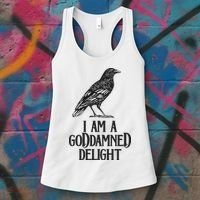I Am A Goddamned Delight God Damned Funny Quote Women's Tank Top thumb 3