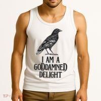 I Am A Goddamned Delight God Damned Funny Quote Tank Top thumb 3