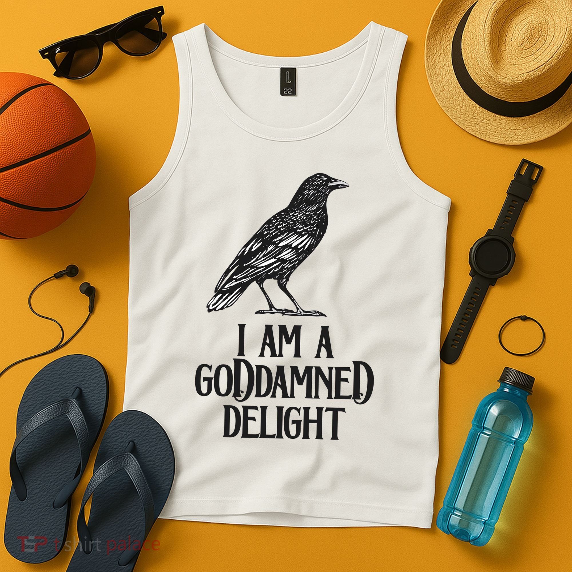 I Am A Goddamned Delight God Damned Funny Quote Tank Top
