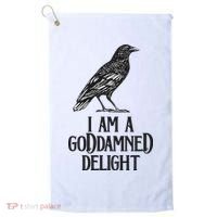 I Am A Goddamned Delight God Damned Funny Quote Golf Towel thumb 0