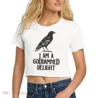 I Am A Goddamned Delight God Damned Funny Quote Women's Crop Top Tee thumb 2
