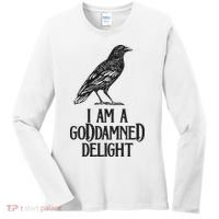 I Am A Goddamned Delight God Damned Funny Quote Women's Long Sleeve Shirt thumb 0