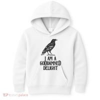 I Am A Goddamned Delight God Damned Funny Quote Kids Hoodie thumb 0