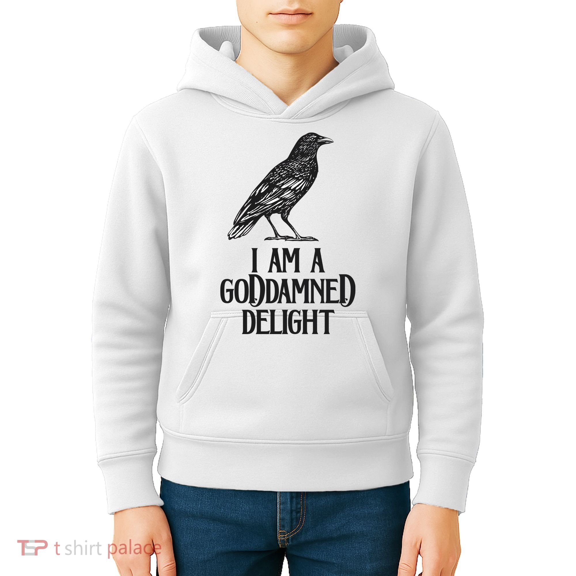 I Am A Goddamned Delight God Damned Funny Quote Kids Hoodie