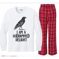 I Am A Goddamned Delight God Damned Funny Quote Kids Long Sleeve Plaid Pajama Set thumb 0