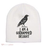 I Am A Goddamned Delight God Damned Funny Quote Short Acrylic Beanie thumb 0