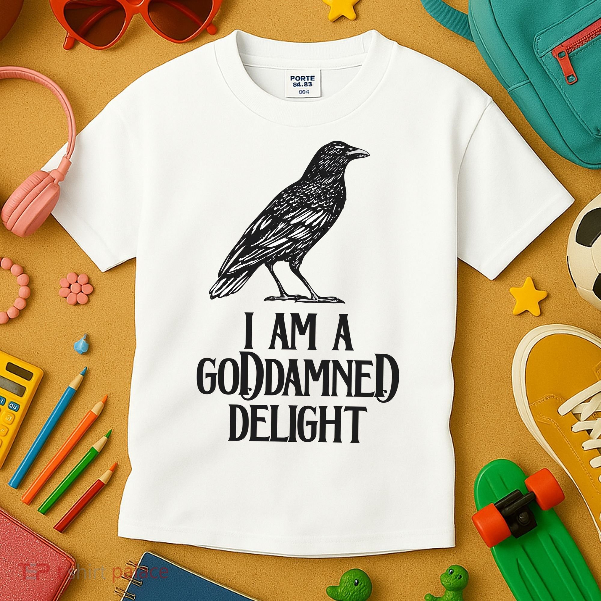 I Am A Goddamned Delight God Damned Funny Quote Kids T-Shirt