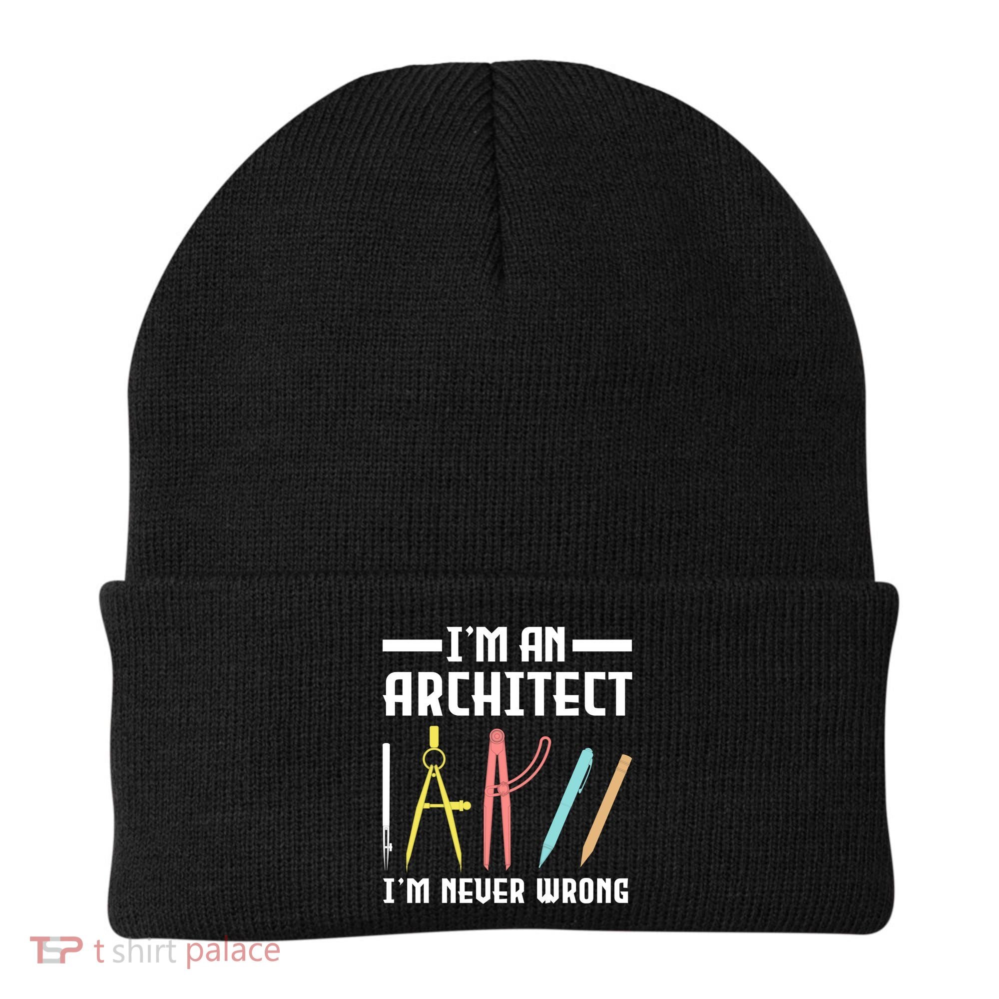 I'm An Architect I'm Never Wrong Funny Architect Cool Gift Beanie