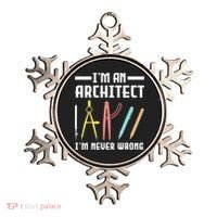 I'm An Architect I'm Never Wrong Funny Architect Cool Gift Ornament thumb 0