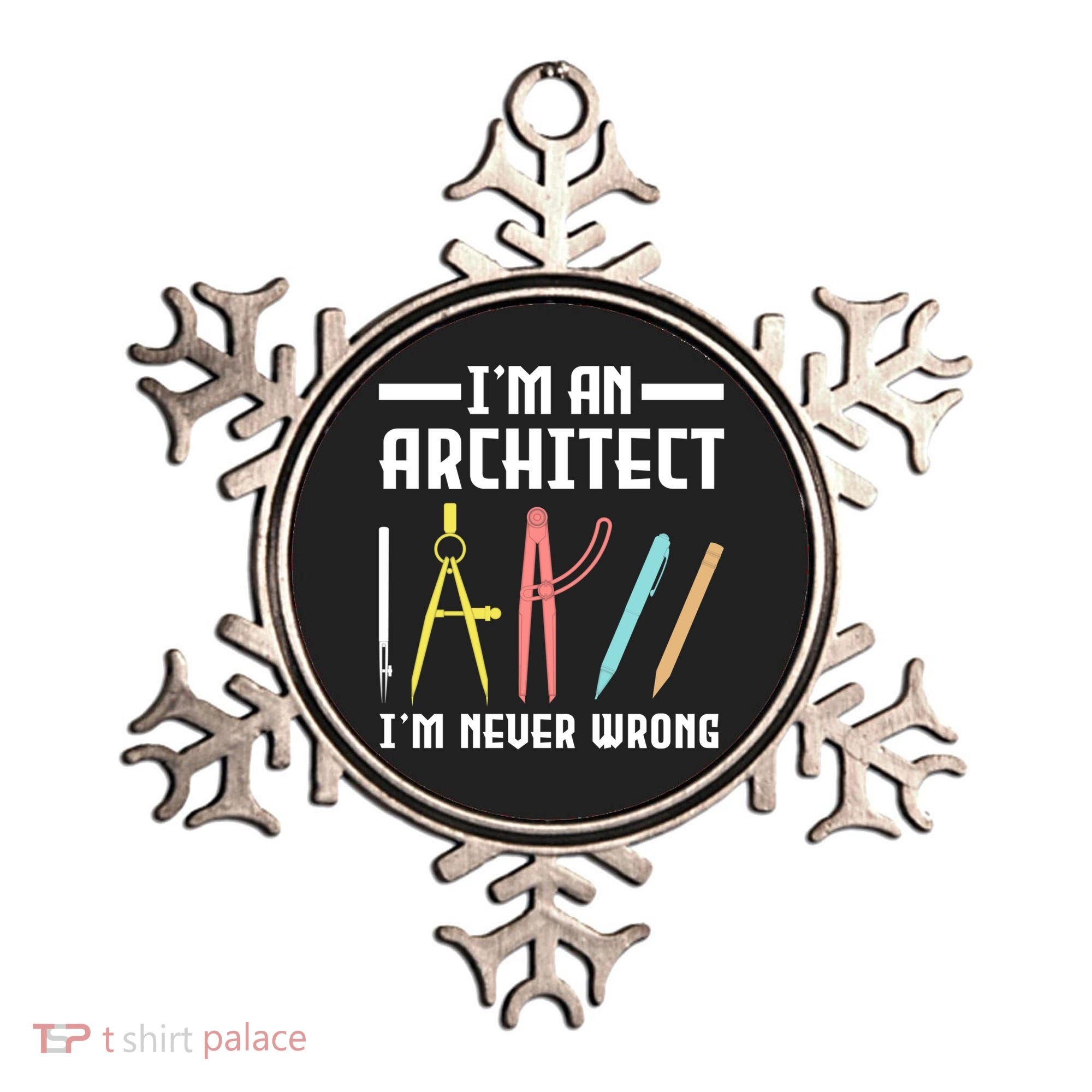I'm An Architect I'm Never Wrong Funny Architect Cool Gift Ornament