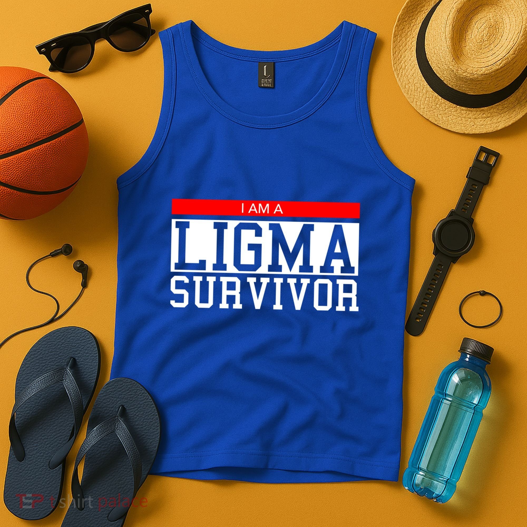 I Am A Ligma Survivor Gamer Dank Meme Theme Meaningful Gift Tank Top