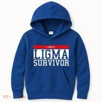 I Am A Ligma Survivor Gamer Dank Meme Theme Meaningful Gift Kids Hoodie thumb 0