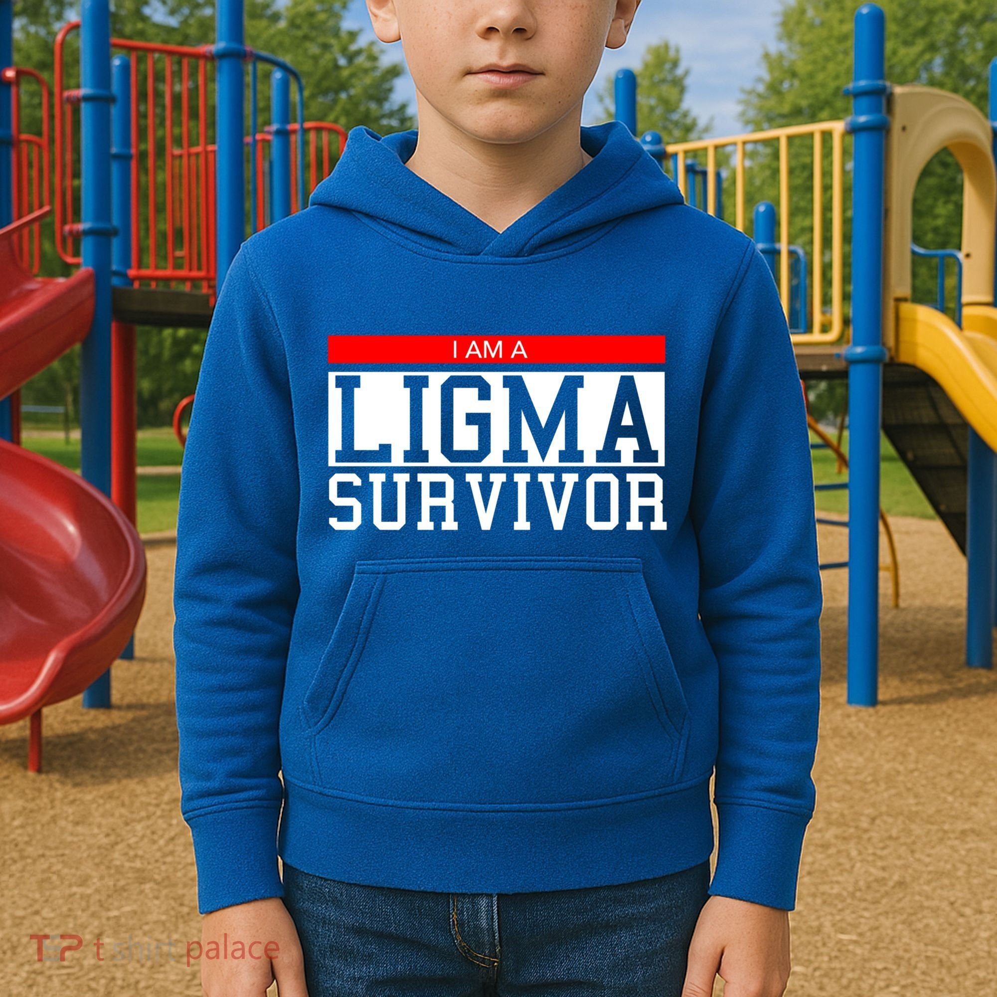 I Am A Ligma Survivor Gamer Dank Meme Theme Meaningful Gift Kids Hoodie