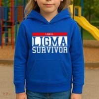 I Am A Ligma Survivor Gamer Dank Meme Theme Meaningful Gift Kids Hoodie thumb 3