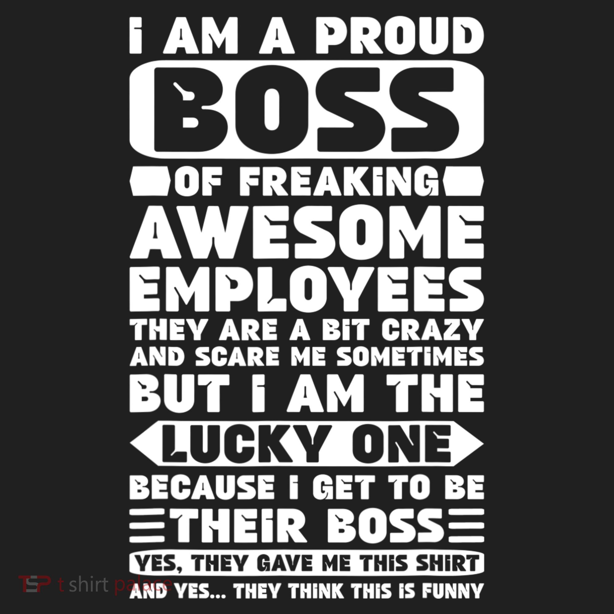 I Am A Proud Boss Of Freaking Awesome Employees Shirt Funny Beanie