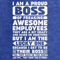 I Am A Proud Boss Of Freaking Awesome Employees Shirt Funny Women's Hoodie thumb 2