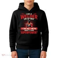 I Am A Welder WhatS Your Superpower Welding Ironworker Kids Hoodie thumb 4