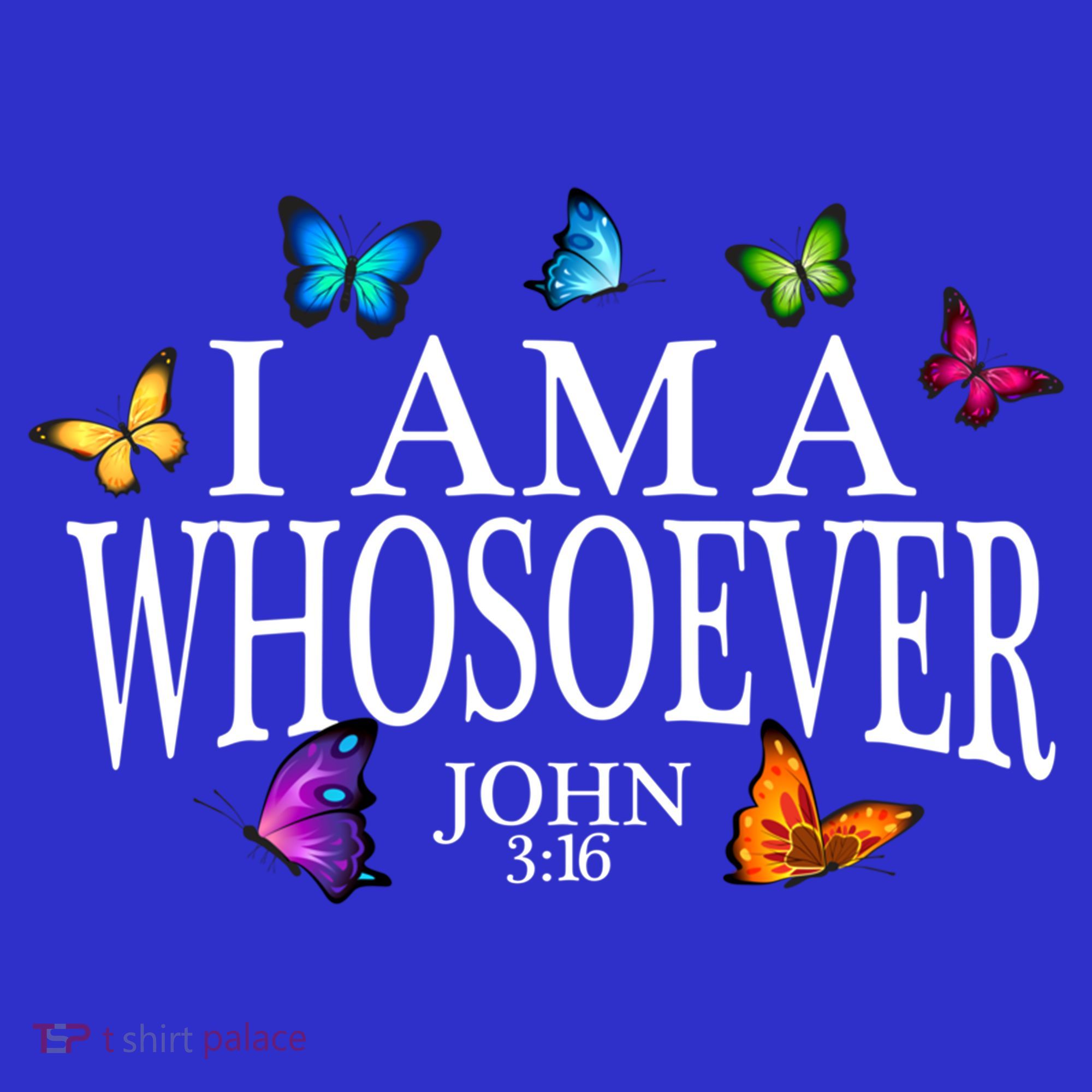 I Am A Whosoever John 3:16 Jesus Christian Butterfly Gift Coaster