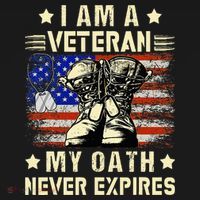 I am A Veteran My Oath Never Expires Veteran Day USA Flag Visor thumb 3